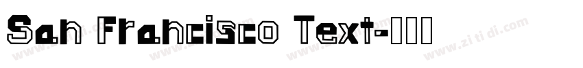 San Francisco Text字体转换